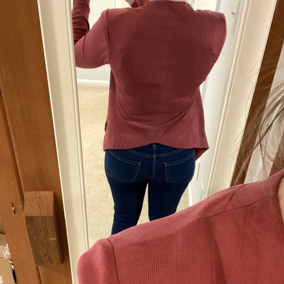 BCBGeneration Welt Pocket Tuxedo Blazer XS Orange - Picture 3 of 8